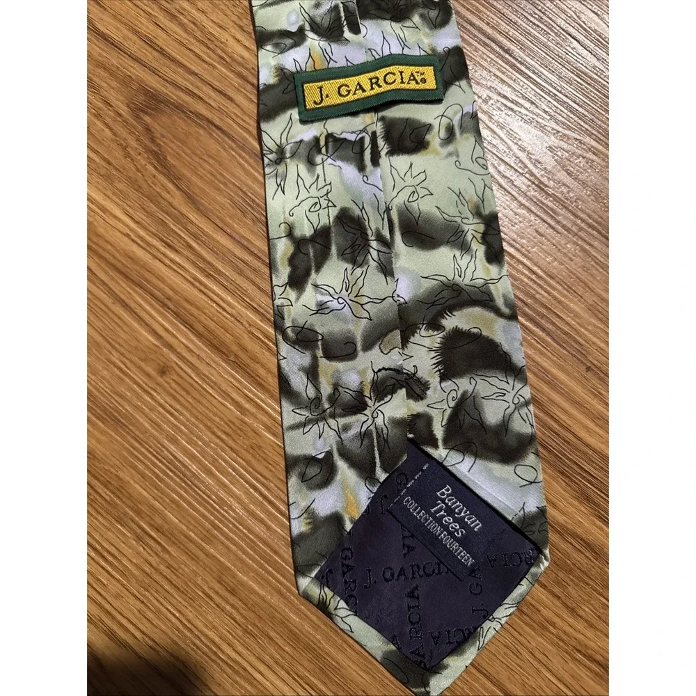 J Jerry Garcia Banyan Trees Tie Abstract Collection‎ Fourteen 14 Necktie